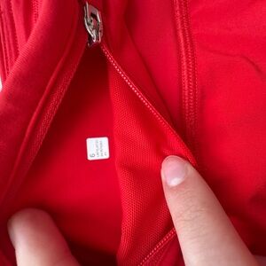 Red Lulu lemon speed up shorts